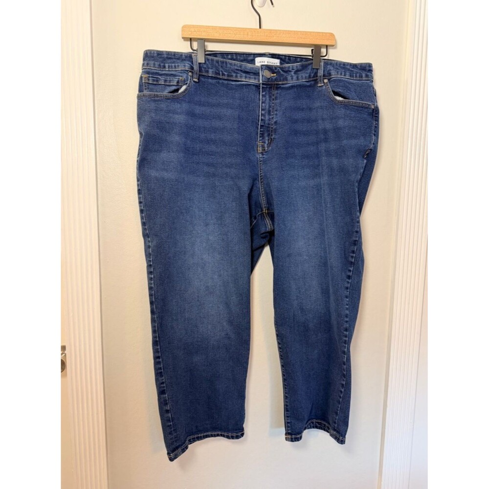 Lane Bryant Flex Magic Waistband Mid Rise Boyfriend Capri Jeans Size 22 Plus